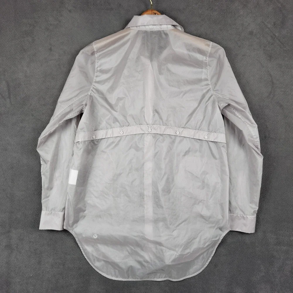 Lululemon Hazy Sky Shirt Jacket Womens 8 Faint Mauve Lightweight Water Repellant